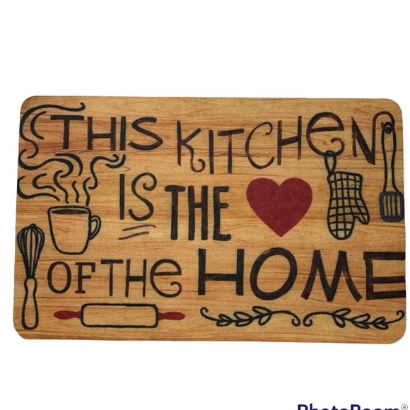 Photoprema Kitchen Accent Mat This Kitchen Is The Heart of The Home 17 X 28 in - Picture 10 of 10